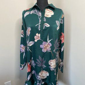 Green Floral Tunic